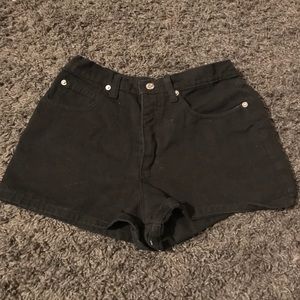 Black Jean Shorts